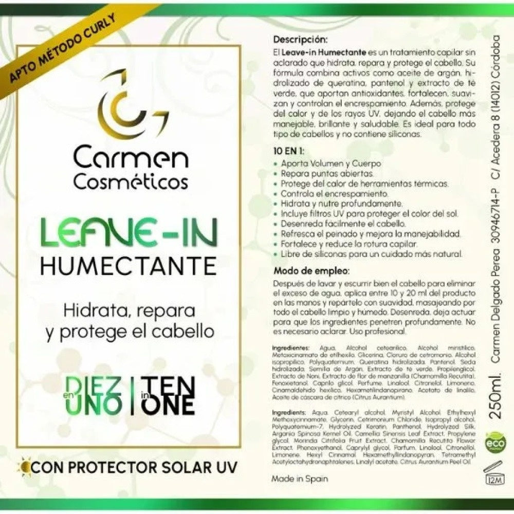 Carmen Cosméticos Leave-in Humectante 250ml_1