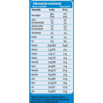 Papa de Fruta Multigrãos Gerber 0% Açúcares Adicionados 270 g