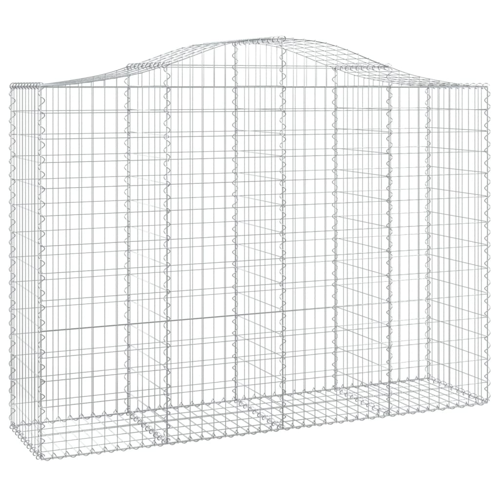 Cestas Gaviones 11 Uds Forma De Arco Hierro 200x50x140/160 Cm_2