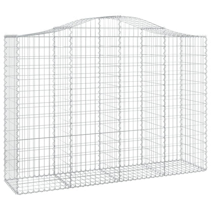 Cestas Gaviones 11 Uds Forma De Arco Hierro 200x50x140/160 Cm_2