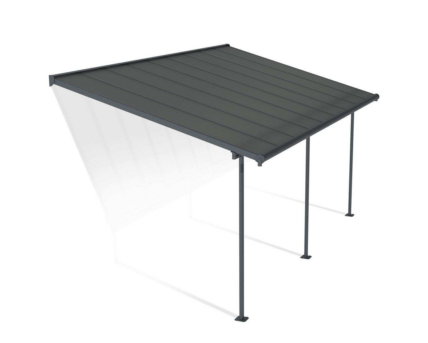 Pérgola anexa Capri 299x555 cm cinzento Canopia da Palram