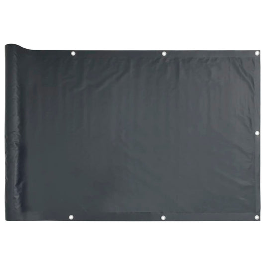Pantalla De Privacidad De Balcón Pvc Gris Antracita 800x120 Cm / Vetonek_0