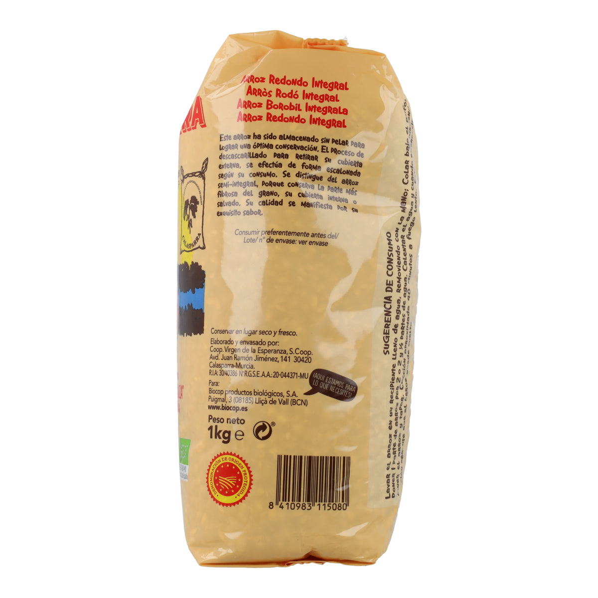 Arroz Integral Calasparra Biocop 1Kg