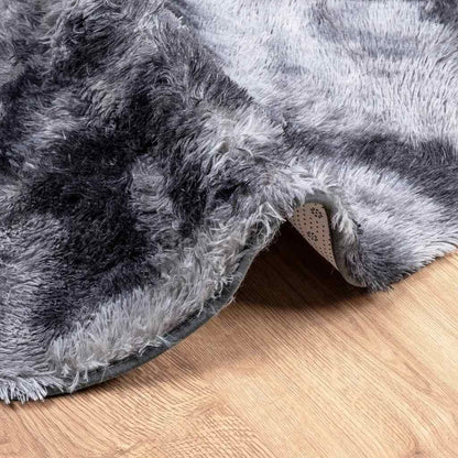 Vidaxl Alfombra De Pelo Largo Navarra Gris Oscuro 200x200 Cm Poliéster_4