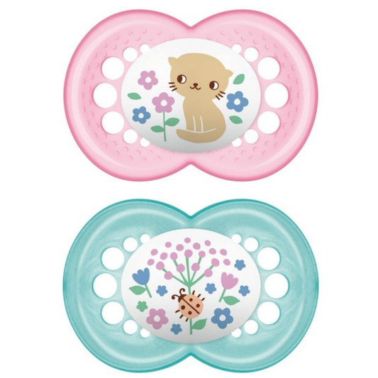 Chupeta de Silicone Original 6+ (2 unidades) - Rosa MAM Baby