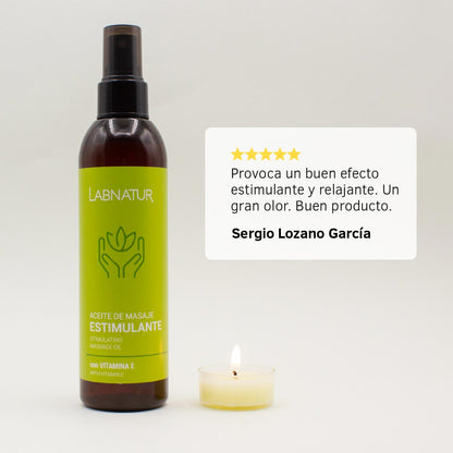 Aceite de Masaje Estimulante Labnatur 200 ml | Menta, Romero y Mejorana | Frescor, Vitalidad y Piernas Cansadas | Vegano_1