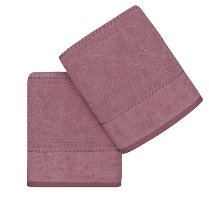 Juego De Toallas De Mano (2 Piezas) Rosa Palo_0