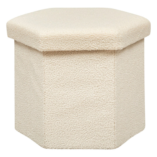 Puf Plegable Hexagonal Jako Rizo Marfil_0