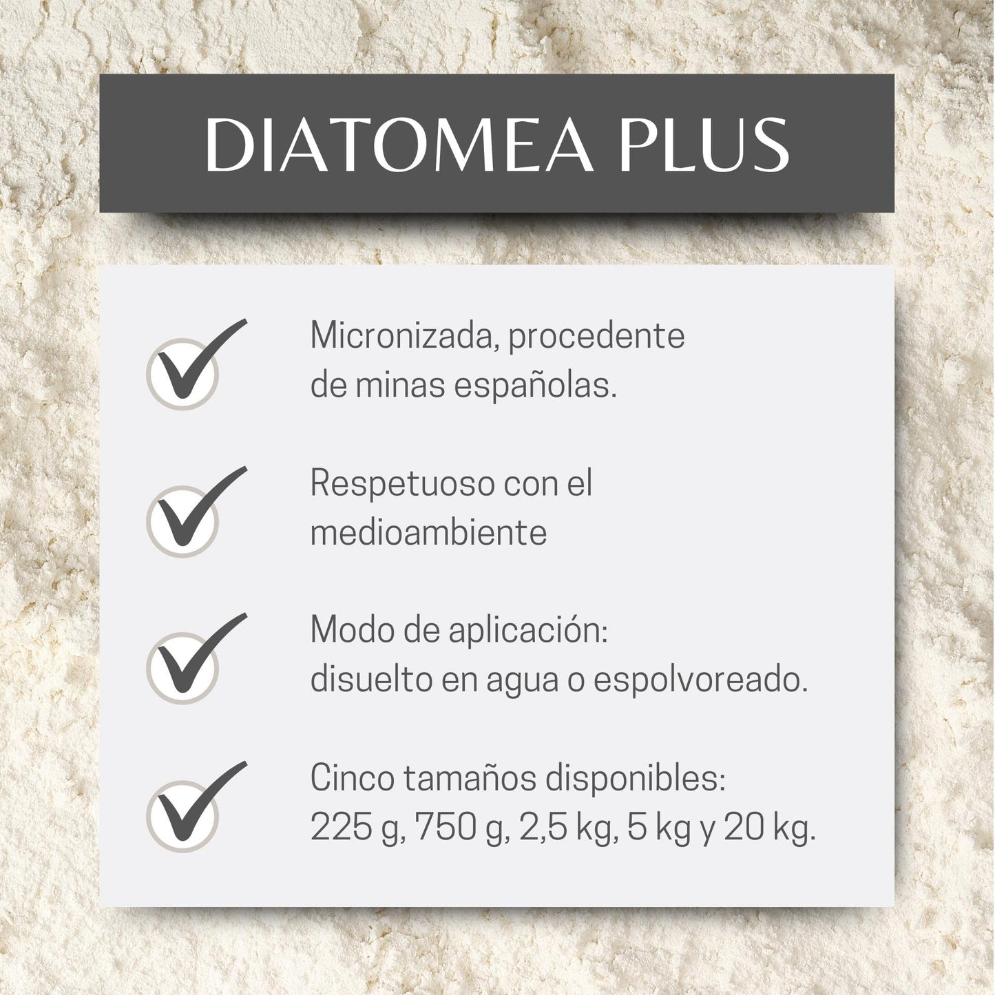 Tierra De Diatomeas Micronizada - 100% Natural Y Ecológica - 225 G - Múltiples Usos - Polvo De Diatomeas En Envase Pulve_1