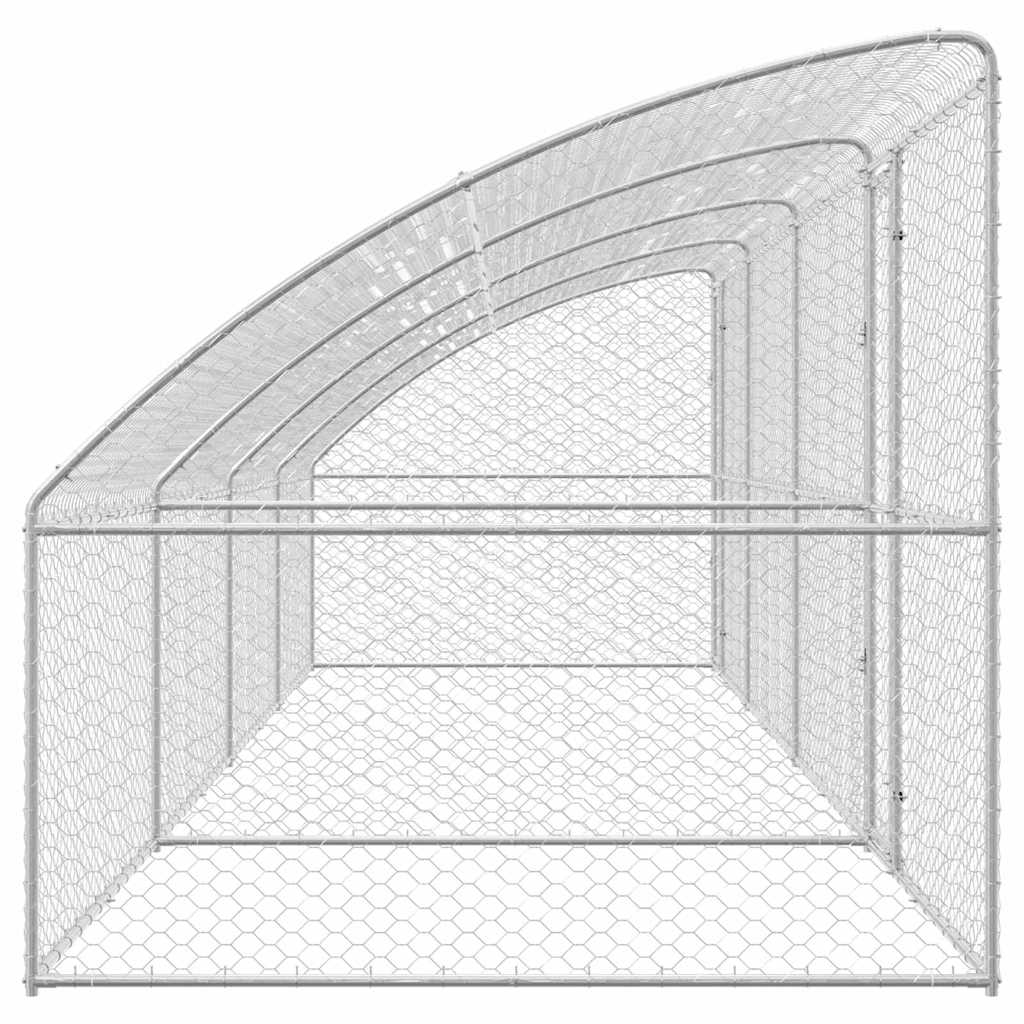 Refugio Para Perros 4 Pcs Plateado 8 X 2 X 2 M_4