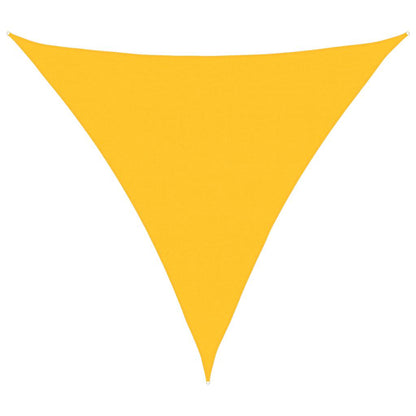 Vidaxl Toldo De Vela Triangular Hdpe Amarillo 160 G/m² 5x5x5 M_0