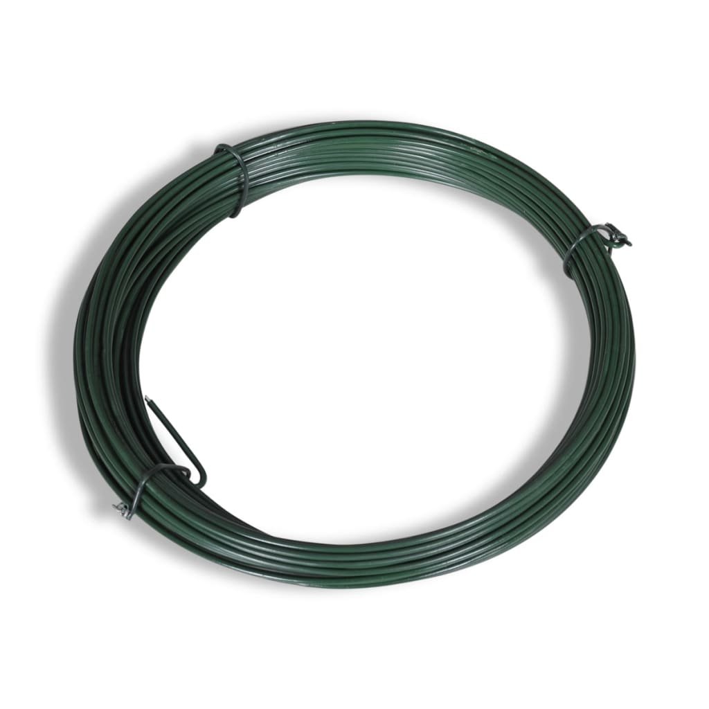 Valla Tela Metálica Con Postes Acero Verde 0,8x25m / Vetonek_2