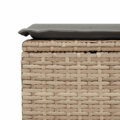 Set Sofás Jardín Y Cojines 6 Pzas Ratán Sintético Acacia Beige / Vetonek_5