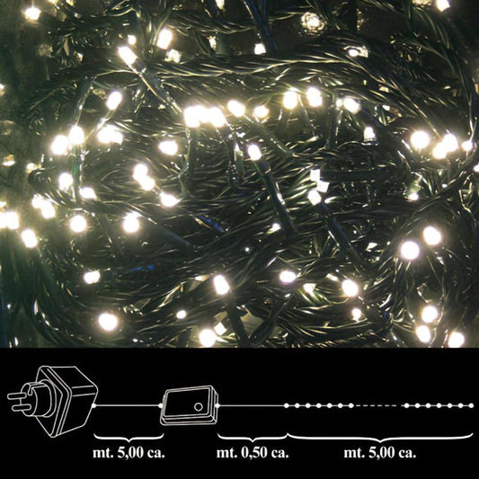 Luces Navidad 100 Leds Luz Cálida Interior / Exterior Ip44_0