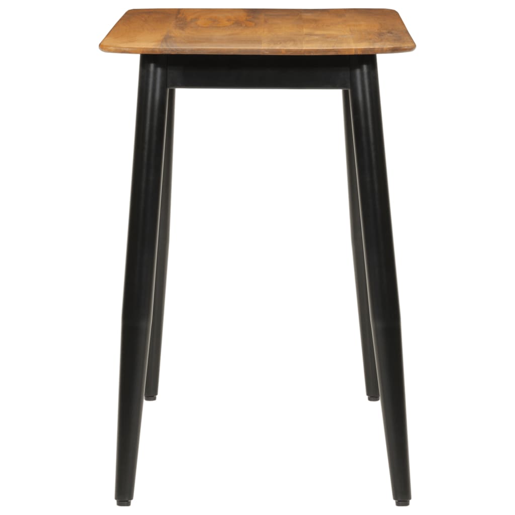 Mesa De Comedor Madera Maciza De Mango Y Hierro 112x52x76 Cm_1