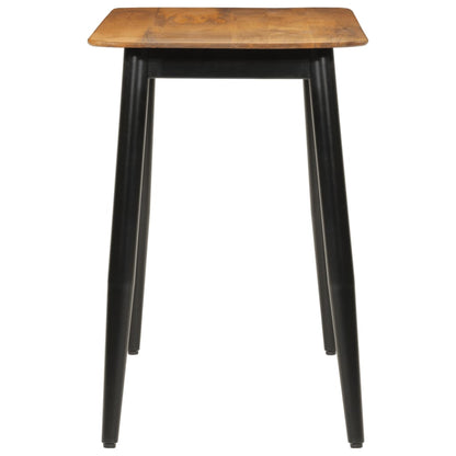 Mesa De Comedor Madera Maciza De Mango Y Hierro 112x52x76 Cm_1
