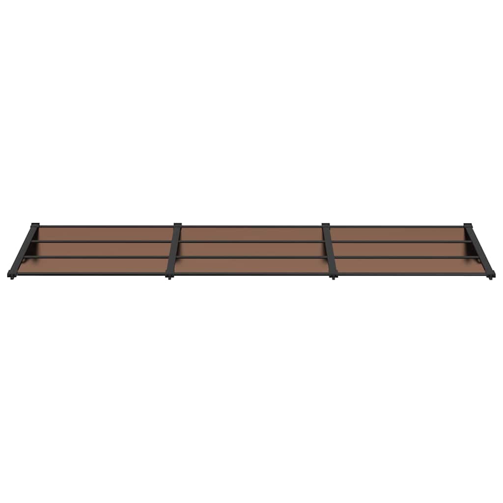 Marquesina De Puerta Policarbonato Negro 297,5x90 Cm_2