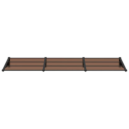 Marquesina De Puerta Policarbonato Negro 297,5x90 Cm_2
