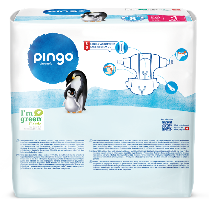 Pack poupança fraldas T4 (7-18kg) Pingo 160 unidades