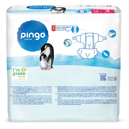 Pañales T4 (8-14kg) Pingo 80 unidades