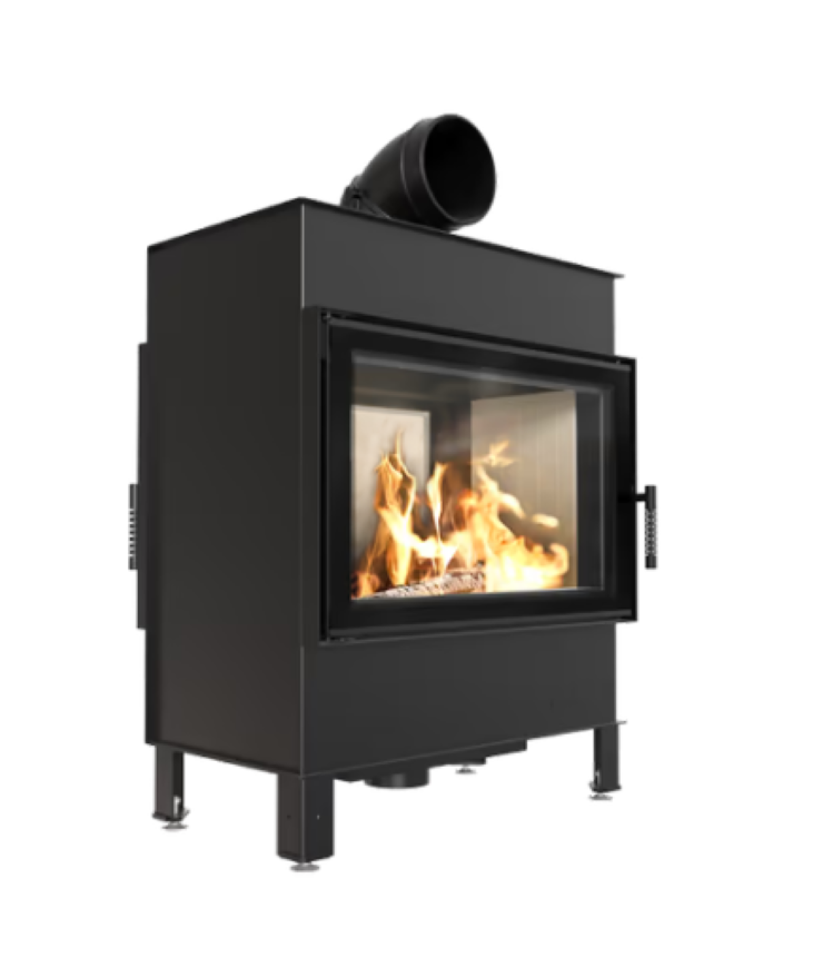Bricosol Chimenea De Leña De Acero Kratki Lucy Túnel 14 Kw Ø 200_0