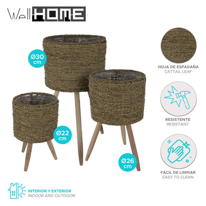 Well Home Set 3 Maceteros Ø22ø26ø30cm_1