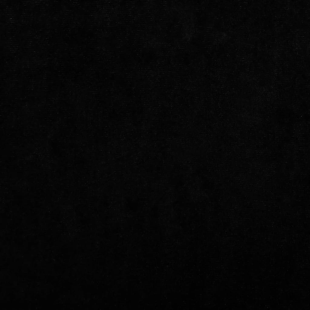 Cama Para Perros De Terciopelo Negra 70x45x30 Cm / Vetonek_4