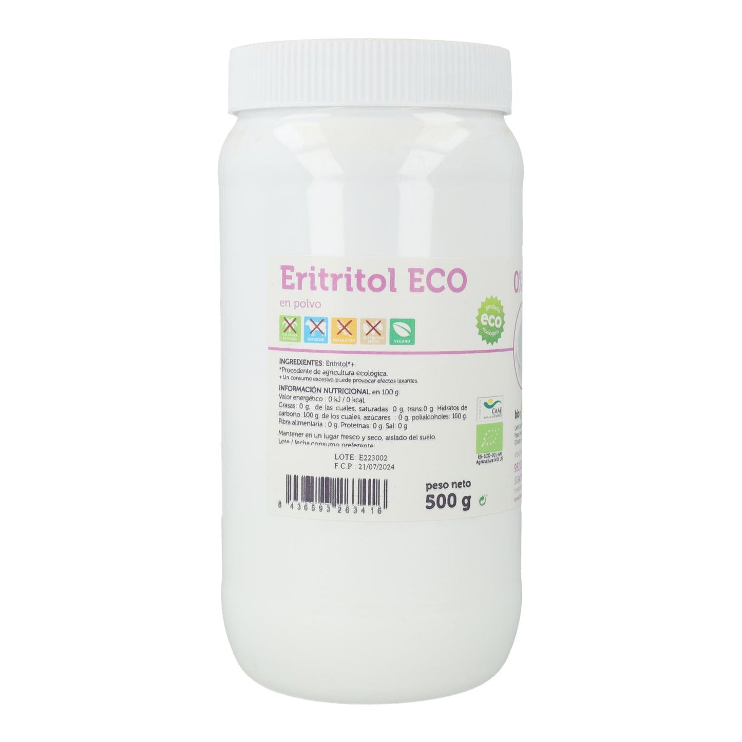 Bio Eritritol BioBética 500Gr