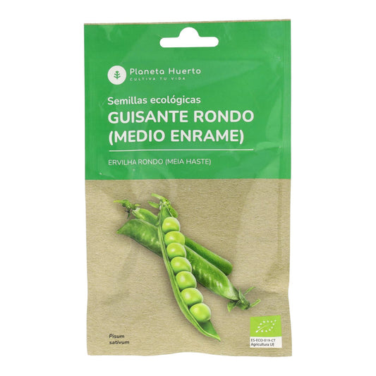 Sementes de ervilha redondas biológicas 1/2 cacho Planeta Huerto