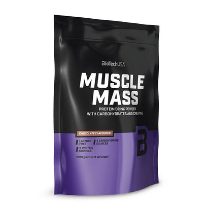 Muscle Mass - 1000g - Vainilla - Ganadores De Peso Con Proteína - Biotech Usa_0