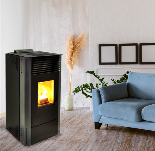 Fabricalor Estufa De Pellets Classic 10 Gris Ventilada_0