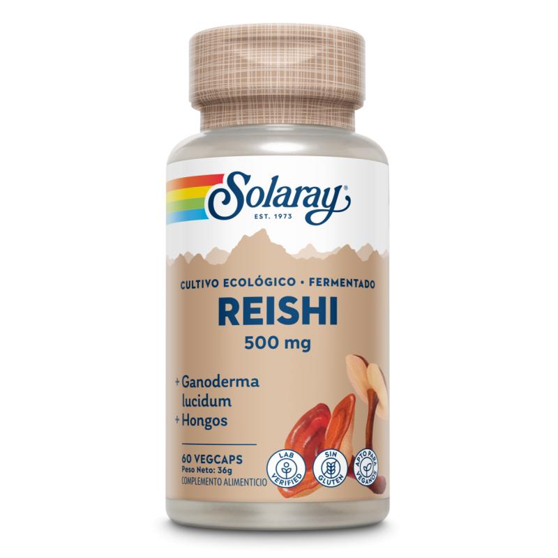Reishi 500 mg Solaray, 60 cápsulas