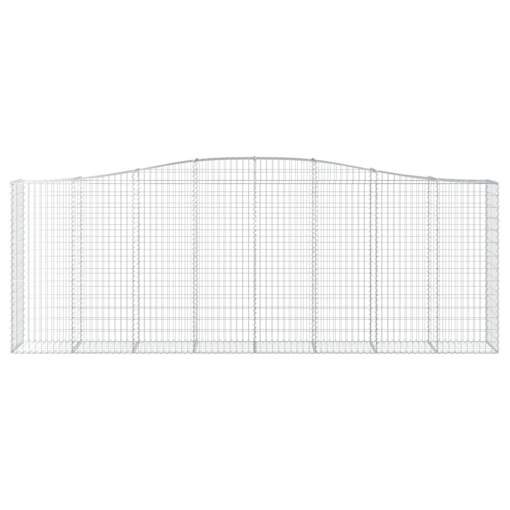 Cestas De Gaviones 2 Uds Forma De Arco Hierro 400x50x140/160 Cm_3