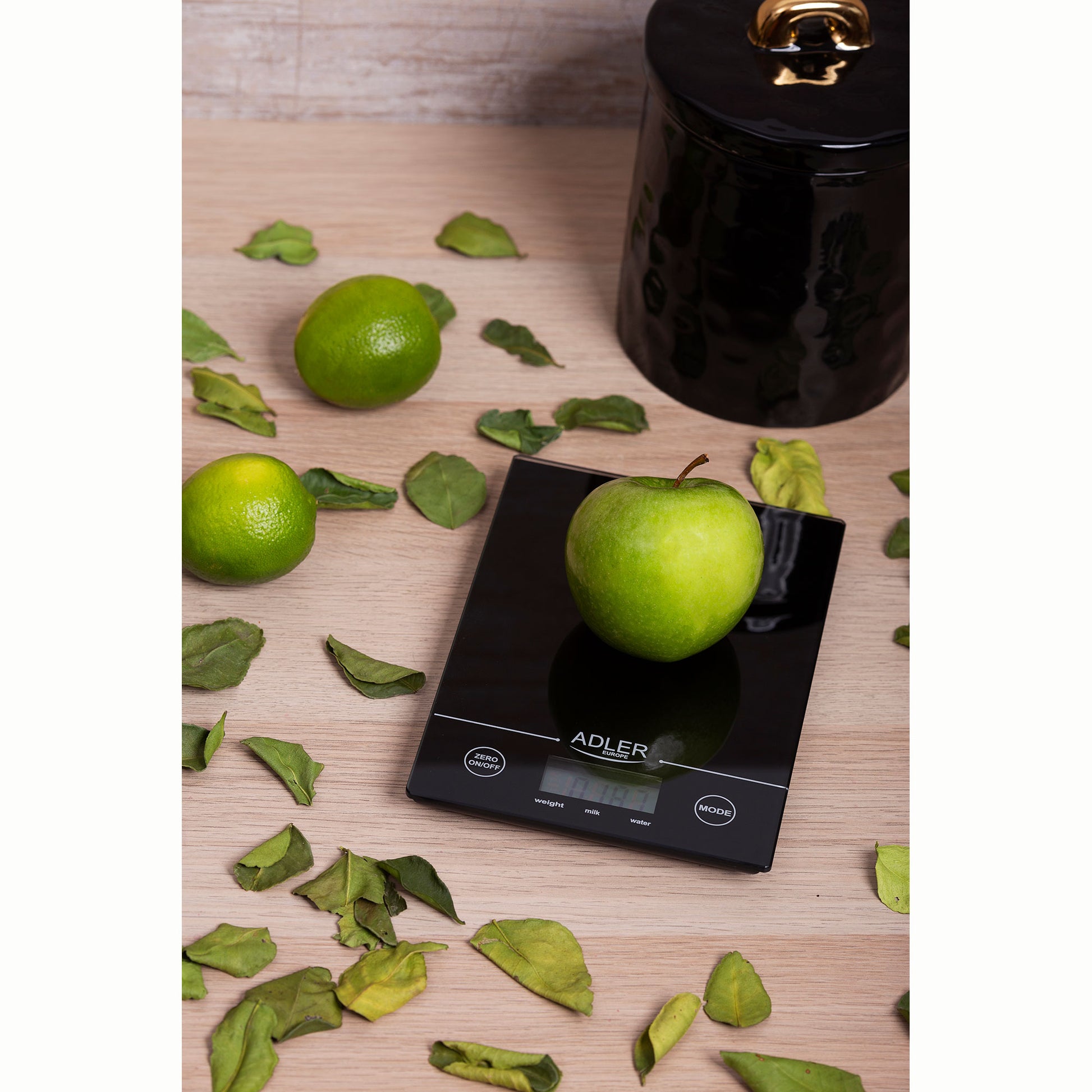 Báscula De Cocina Digital Extraplana, Medición 1gr, Hasta 5 Kg, Lcd, Función Tara, Vidrio Adler Ad 3138 Negro_3