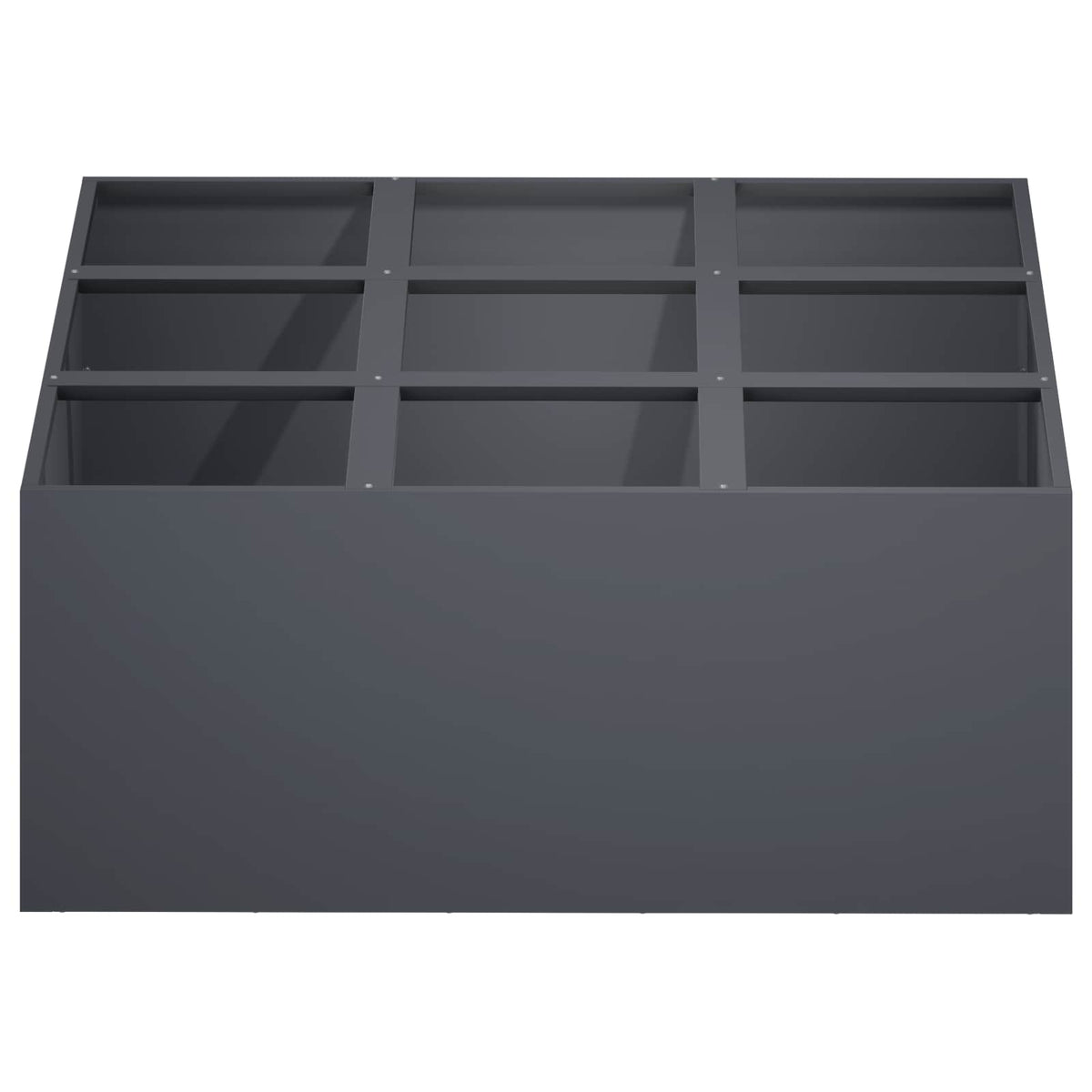 Macetero De Jardín Gris Antracita 100 X 100 X 30 Cm_2