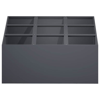 Macetero De Jardín Gris Antracita 100 X 100 X 30 Cm_2