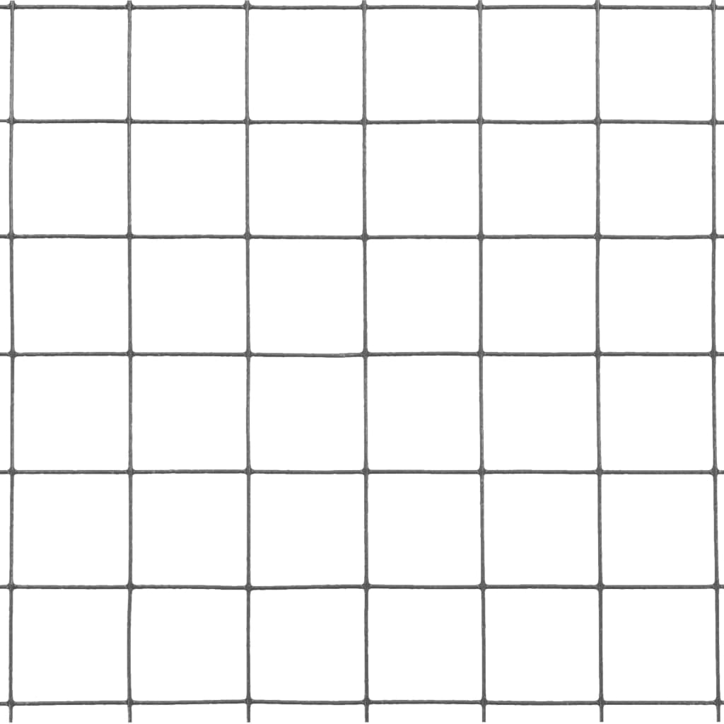 Alambrada De Gallinero Acero Revestimiento Pvc Gris 25x1,5 M / Vetonek_0