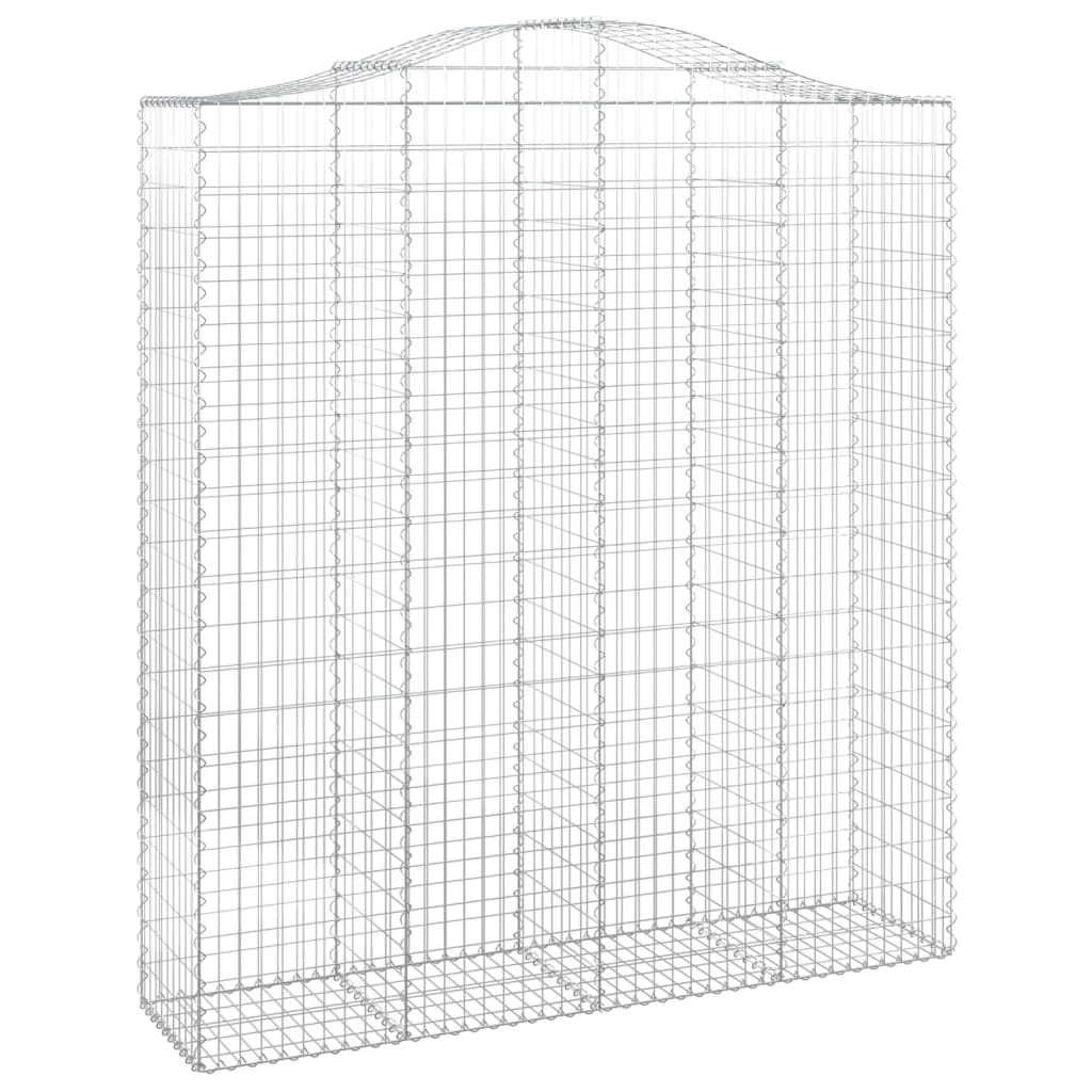 Cestas De Gaviones 4 Uds Forma De Arco Hierro 200x50x220/240 Cm_2
