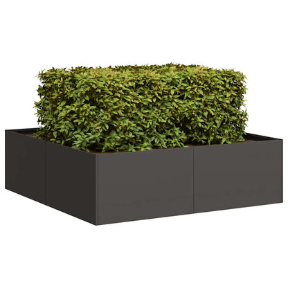 Jardinera Acero Negro 100x100x30 Cm_1