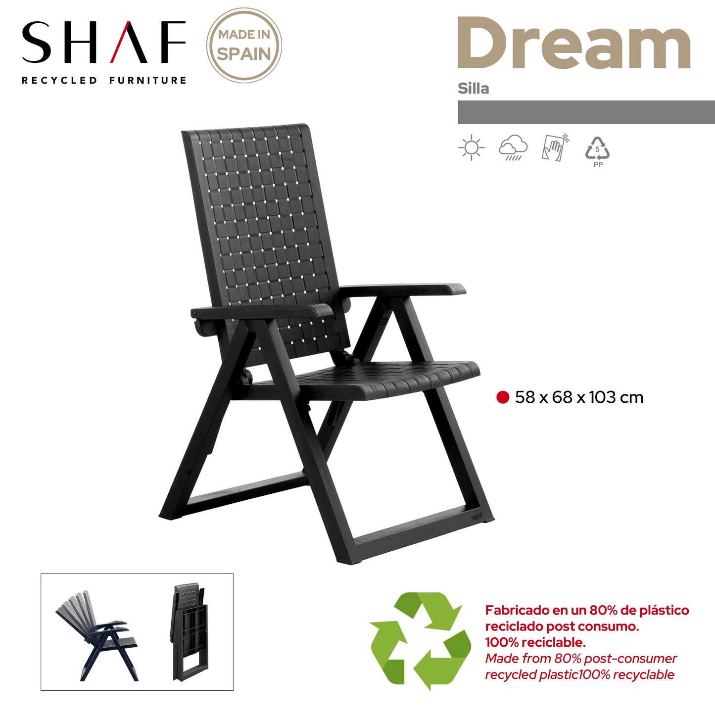 Sillón Dream Multiposición - Antracita_2