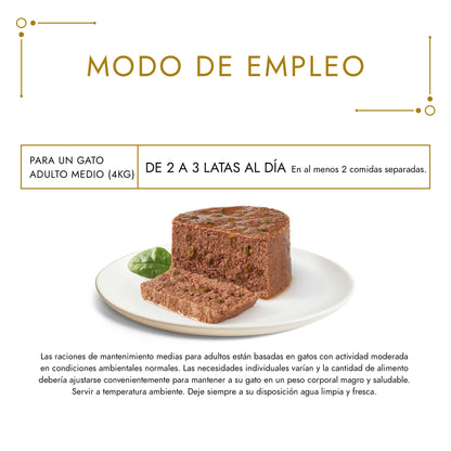 Húmida GOURMET GOLD Mousse Pato e Espinafres 85g