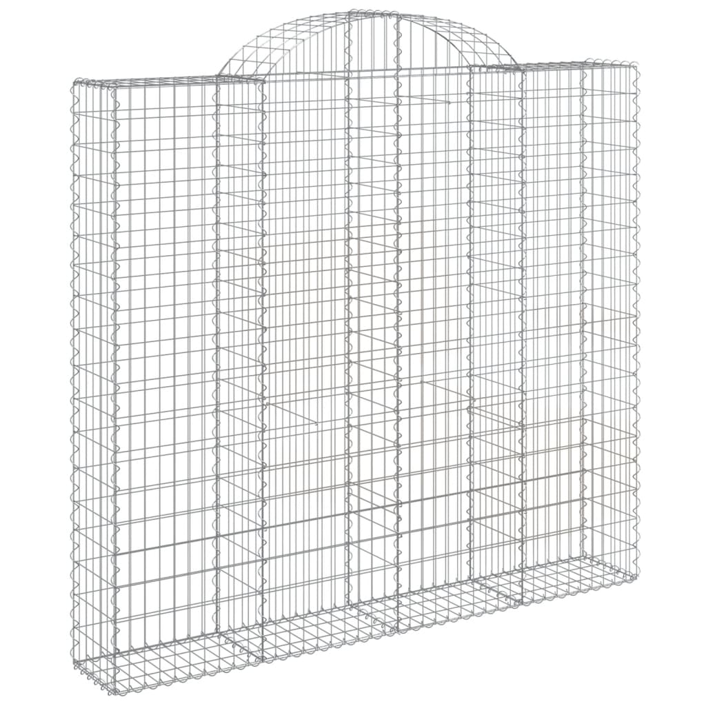 Cestas De Gaviones 6 Uds Forma De Arco Hierro 200x30x180/200 Cm_2