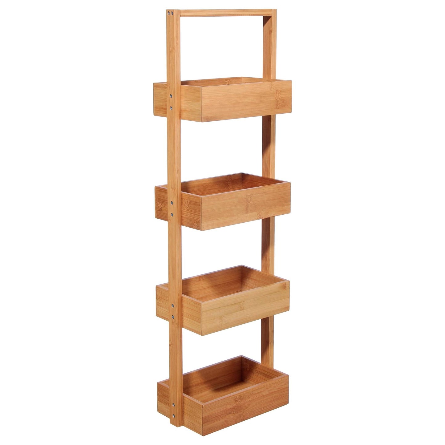 Well Home Organizador De Baño En Bambú Con 4 Niveles H.88cm_0