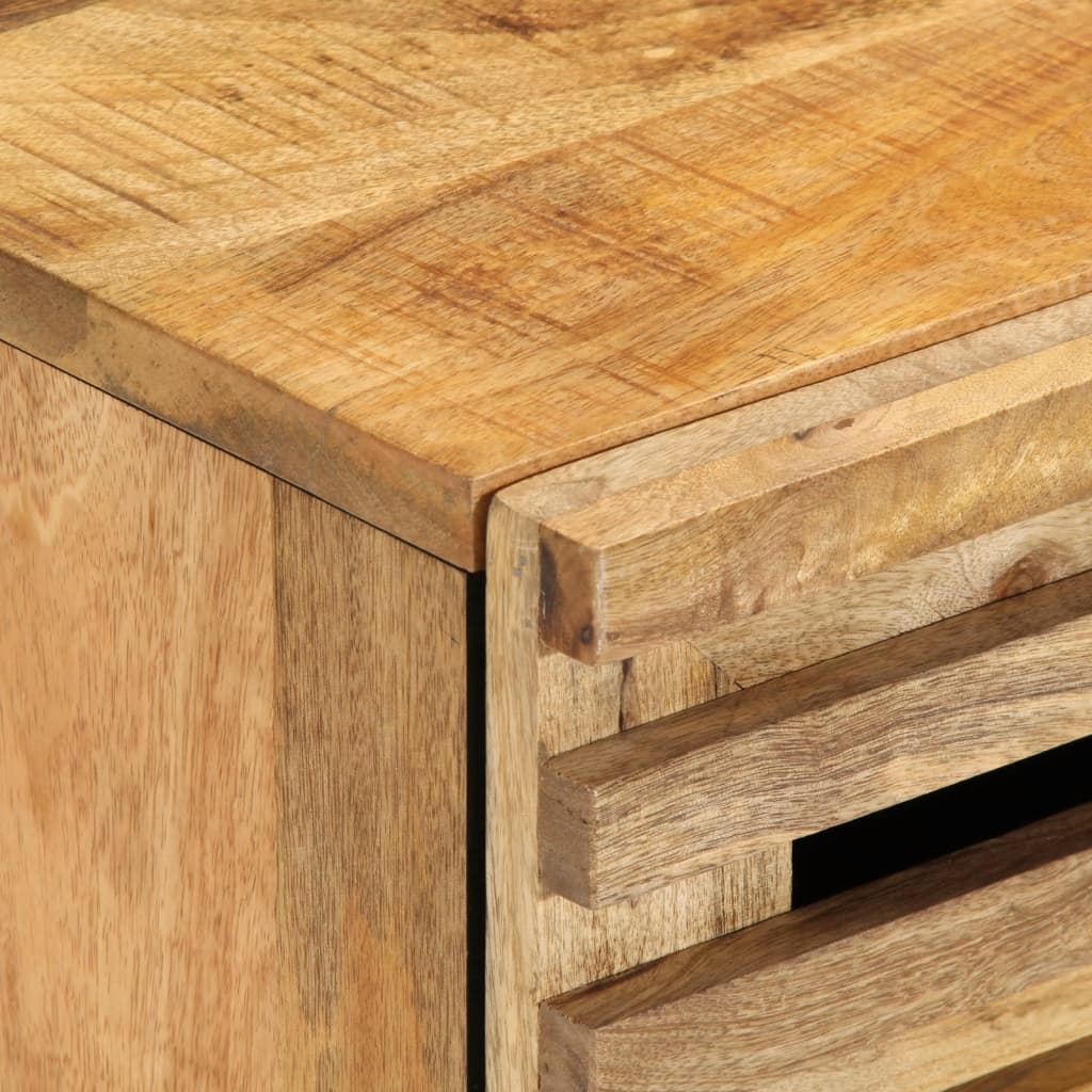 Mesita De Noche Madera Maciza De Acacia 50x34x60 Cm_4