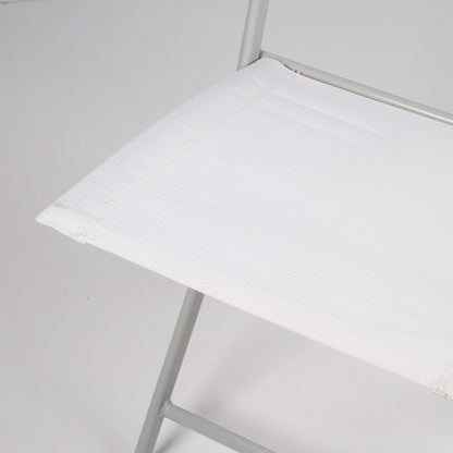 Silla Plegable Jardín Tejido Reforzado Blanca Aktive_2