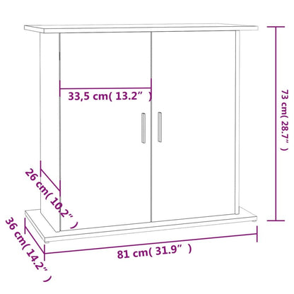 Vidaxl Soporte Para Acuario Madera De Ingeniería Negro 81x36x73 Cm_2