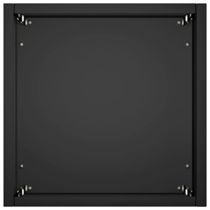 Macetero De Jardín Negro 20 X 20 X 75 Cm Acero Laminado En Frío_3
