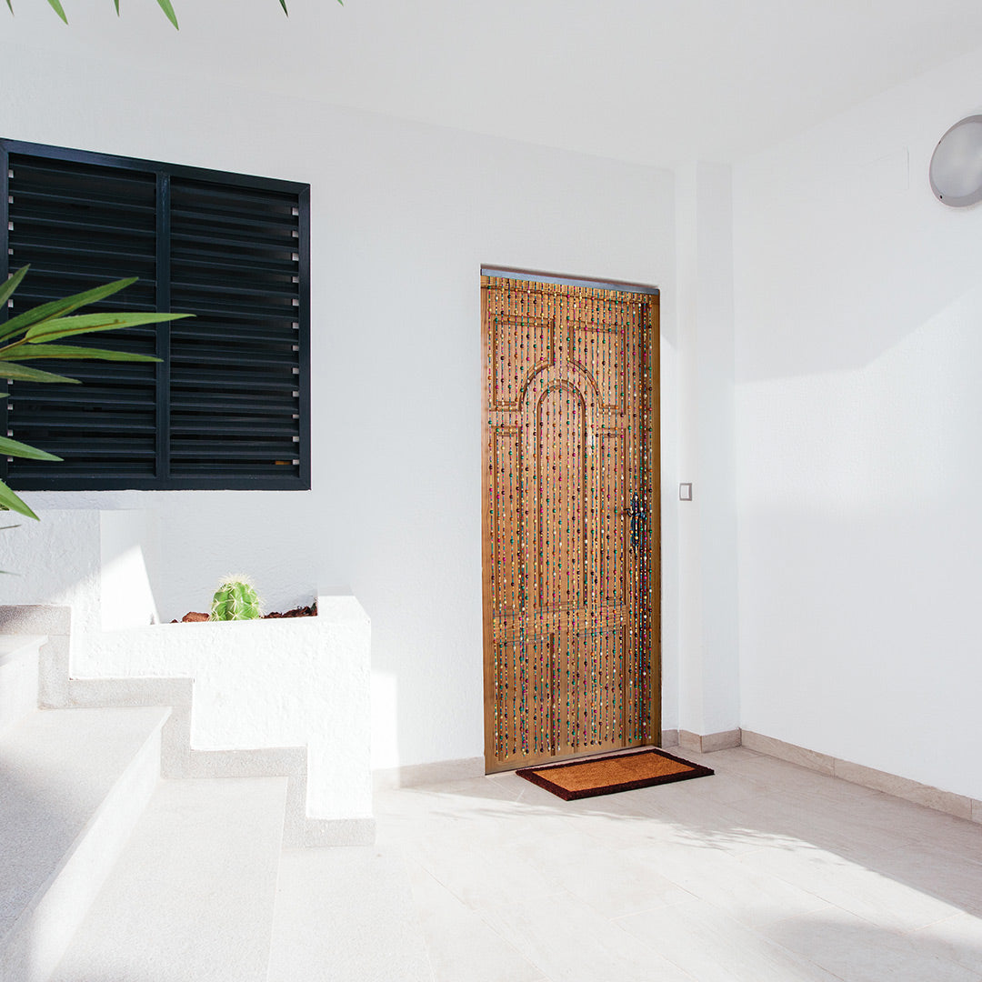 Cortina De Madera Río Janeiro: Elegancia Natural Para Tu Hogar 0,9x2 M / Multicolor_0