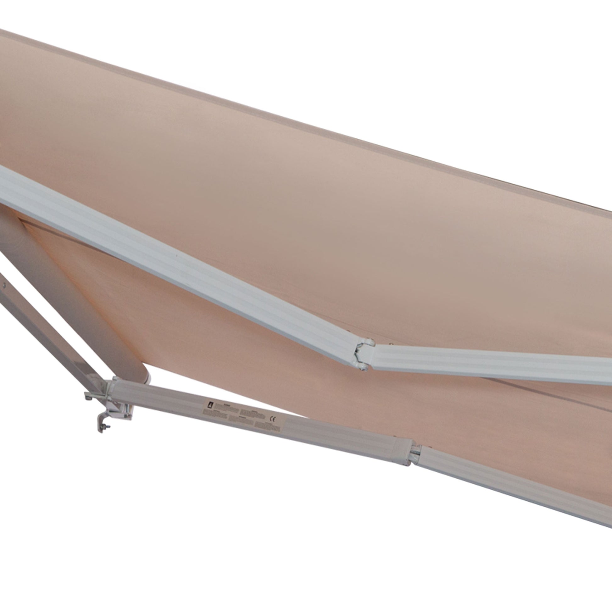Outsunny Toldo Con Brazo Plegable 3x2m Ángulo Ajustable Aluminio Puerta Ventana_4