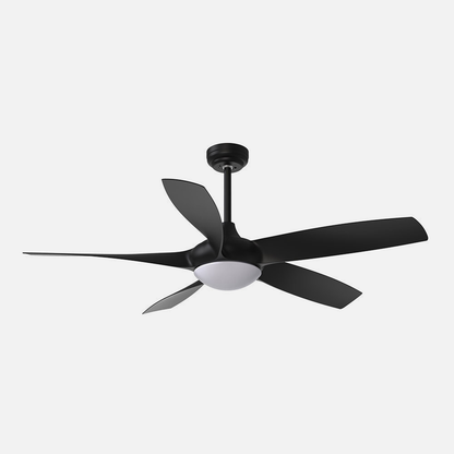 Ventilador Dc 24w Galleo Negro 5 Aspas 137d 2400lm 6 Velocidades 3000-4000-6500k C/remoto,memoria Y Temporizador_2